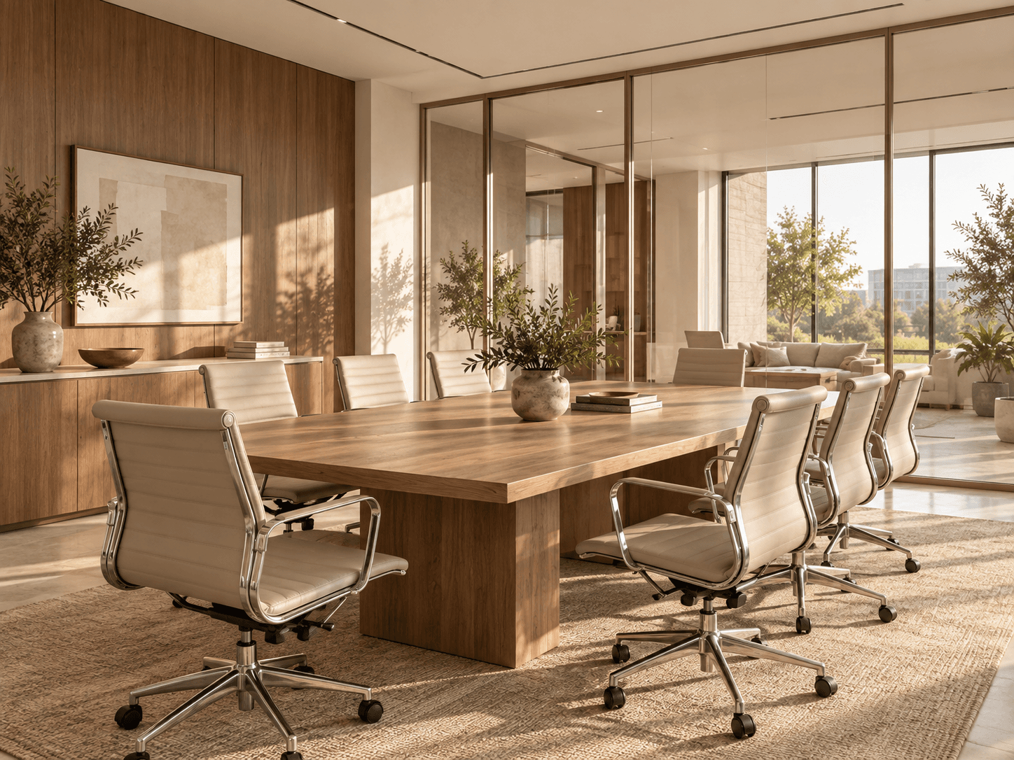 Modern commercial office conference room