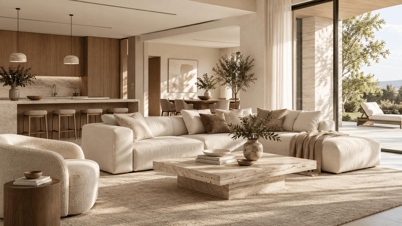 Warm refined residential interior